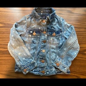 Girls gap star denim jacket
